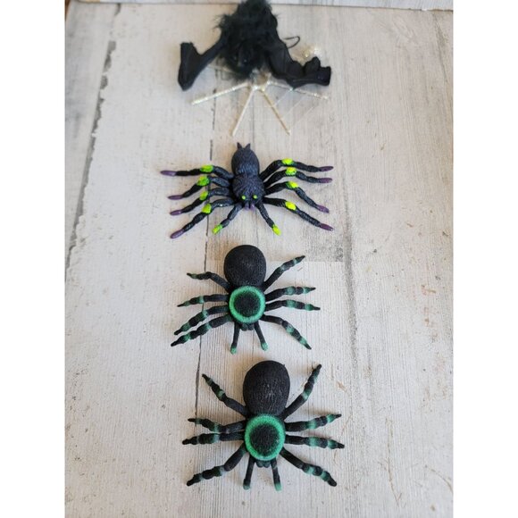 Halloween spider web bat prop home decor miniature scary set - Picture 1 of 8